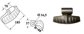 Молоток FP005F16 для мульчера